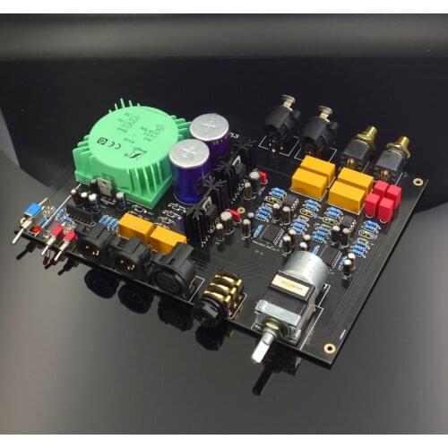 2019 NEW E600 Fully Balanced Input Fully Balanced Output Headphone Amplifier Board DIY kit with Motor potentiometer