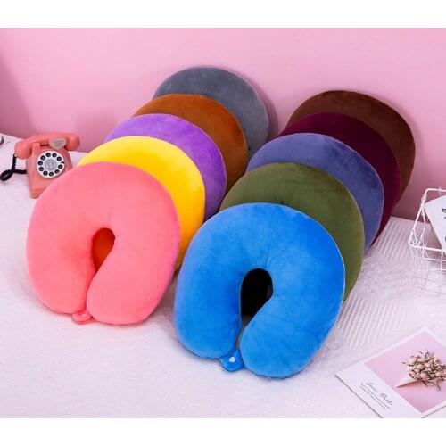 Zqswkl 10 colors neck pillow u shaped pillow pp cotton comfortable driving travel neck pillow office sleep nap pillow