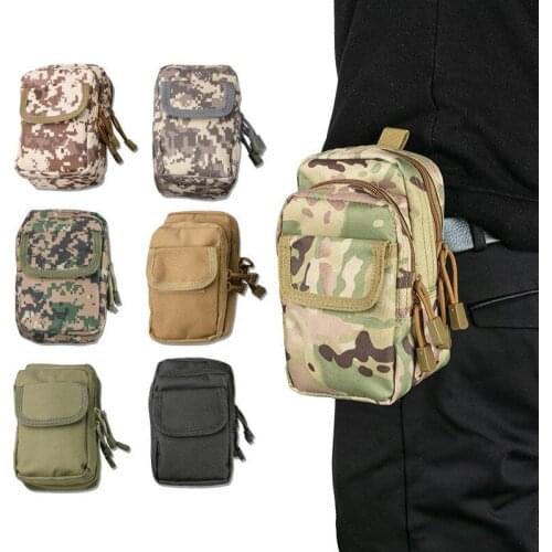 Waist Pack Bum Bag Pouch Waterproof Military Belt Waist Packs Molle Nylon Mobile Phone Wallet Travel Tool Waist Bag