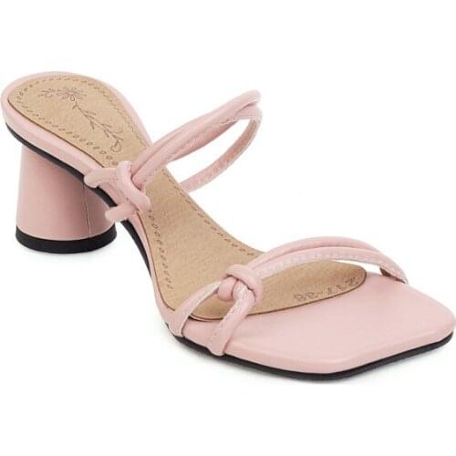 Big Size Simple sandals high heels sandals women shoes woman summer ladies