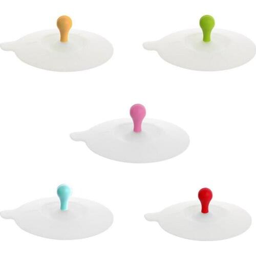 Silicone Lid Leakproof Mug Dust Cover Home Office Cup Decoration Cup Lid Creative Leakproof Props Desktop Decoration Dust Cover