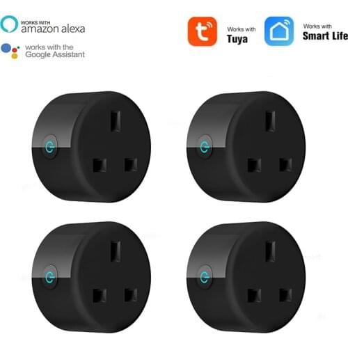 Tuya Smart Home WIFI Socket UK 10A Voice Timer Power Plug Tuya/Smart Life APP Wireless Remote Control Work With Alexa GoogleHome