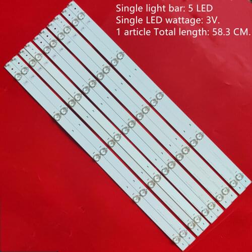 10 PCS/set 5LEDs 583mm LED backlight strip for SVH550AH9 SVH550AC3 5LED HD550DF LED55K220 LED55K1800 LED55K220