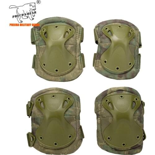 A-tacs fg camo tactical combat elbow knee pads paintball elbow pads airsoft knee pads army tactical elbow protector military