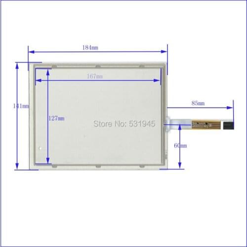 ZhiYuSun New 8 Inch Touch Screen 184mm*141mm for 8 GPS GLASS 184*141 for tble compatible XWT739 or gps touch