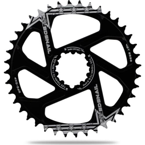 SNAIL Positive and Negative Teeth Crank Sprocket GXP Integrated Sprocket Single Disc Chain Wheel 34/36/38/40T for XX1 X0 X9 X01