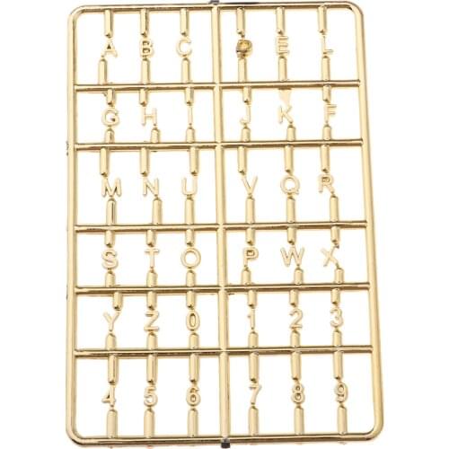 1/12 Dollhouse Miniature Alphabet Letters Number Doll House Life Scene Decor