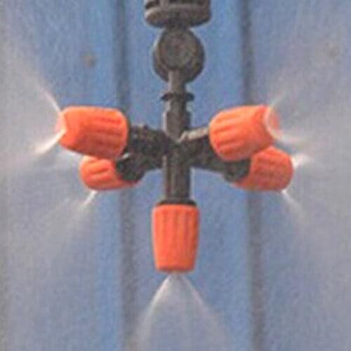 1set Hanging Anti Drip Misting Nozzle Cross Atomizing Nozzle Fog Water Spray Greenhouse Drip Irrigation