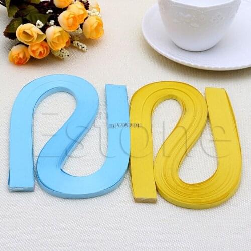 120 Strips 5mm Quilling Paper Mixed Origami Paper DIY Hand Craft Solid Colour