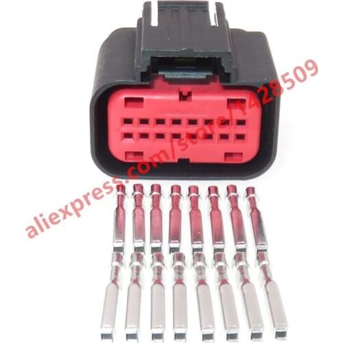 5 Sets 16 Pin Air Flow Meter Plug Automotive Female Waterproof Connector 1438031-1 Auto Modification Parts