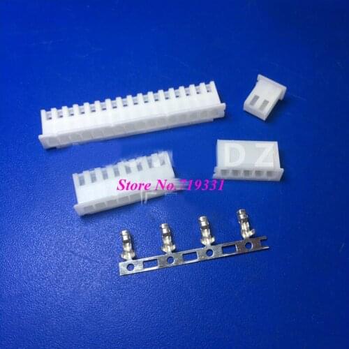 50sets XH 2.54mm Female Housing with Terminals 2 3 4 5 6 7 8 9 10P 2.54mm connector Battery cable