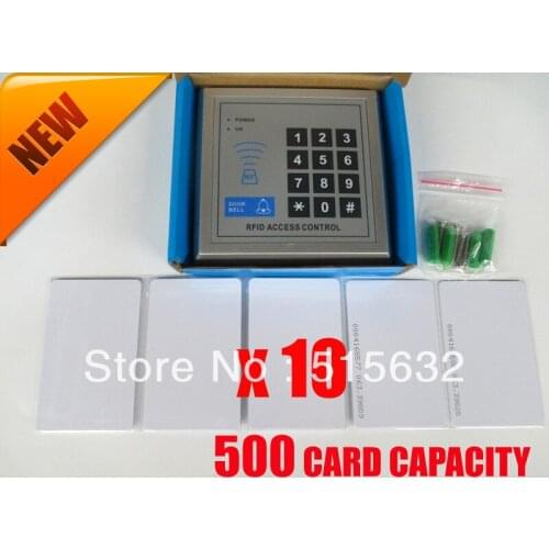 500 Card Capacity RFID Proximity Entry Lock Door Access Control System Digital ACCESS KEYPAD with 10 RFID Card