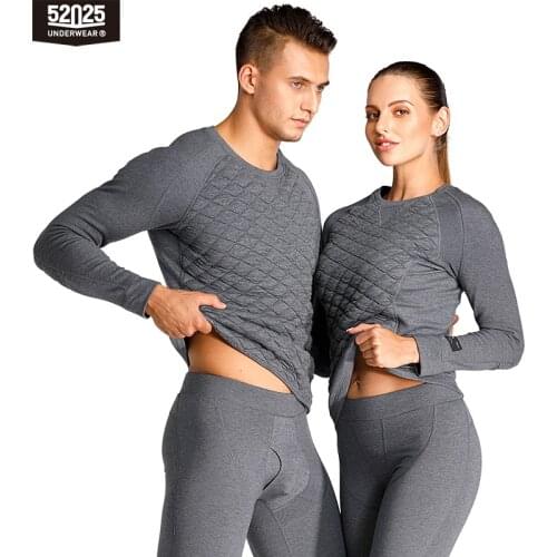 52025 Men Thermal Underwear Women Thermal Underwear Men Thermal Winter Thick Warm Fleece-lined Long Johns Thermal Suit For Men