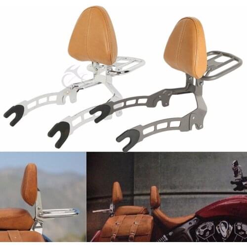 Motorcycle Passenger Sissy Bar Backrest Luggage Rack For Indian Scout 2015-2020 Scout Sixty 2016-2020