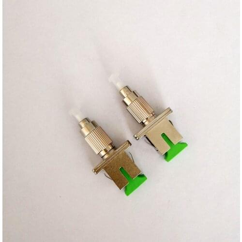 Free Shipping 2pcs/lot FC SC Fiber Optic Adapter FC UPC Male to SC APC Female Singlemode Hybrid Adapter Connector