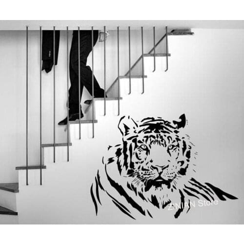 Large Tiger Cat Wild Animal Vinyl Wall Sticker Decal Bedroom Lounge Home Decor Art Murals Decals Removable Living Room A621