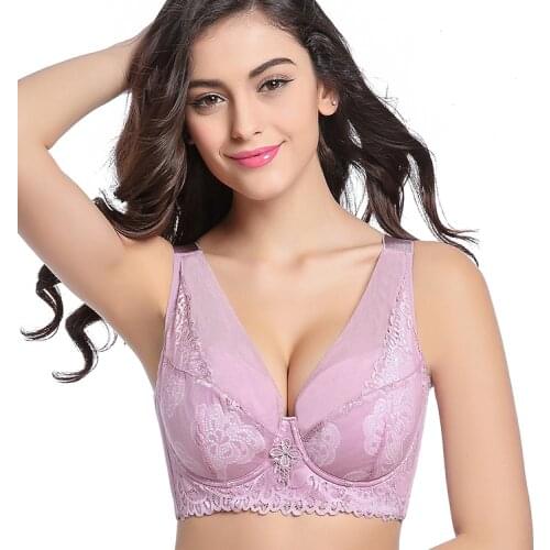 NEW 38-50 Plus size bra for women biggest D E F cup bra large size lingerie push up breathable cotton thin healthy bra brassiere