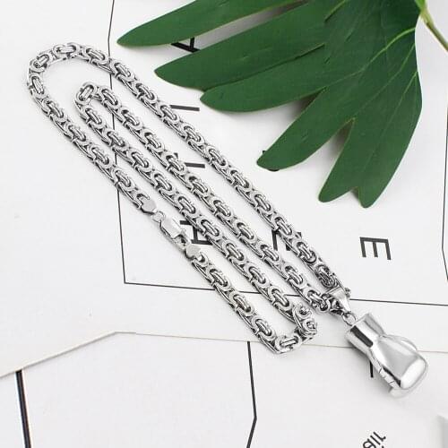Stainless Steel Necklace Chains For Mens Women Silver Color Byzantine imperial chain Pendant Necklaces Jewelry Gift Wholesale