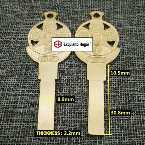 Best quality Color Random House Home Door Blank Key 32mm Locksmith Supplies Blank Keys SJZ112