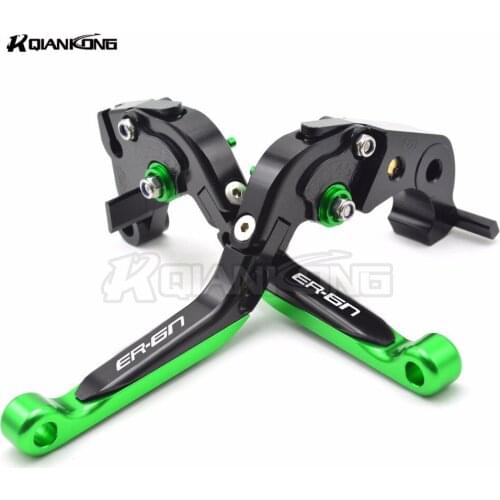 CNC multicolor Motorcycle Double Disc Brake Lever Scooter Modification Lever For KAWASAKI NJNJA ER6N ER-6N 2006 2007 2008