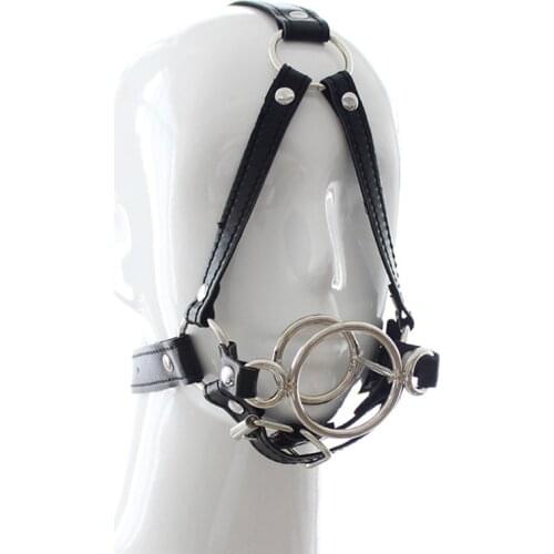 Open Mouth Gag O Ring Gag Head Harnes BDSM Bondage Restraints Erotic Adult Sex Toys for Woman S&M Fetish Sex Product for Couples