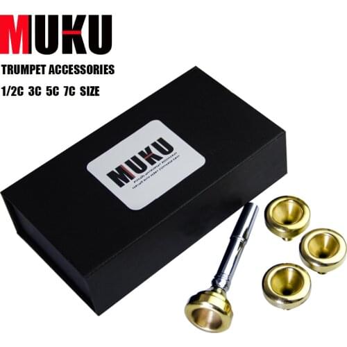 Copper Alloy Trumpet Mouthpiece 1-1/2C 7C 5C 3C Size MUKU Trumpet Accessories 1 set