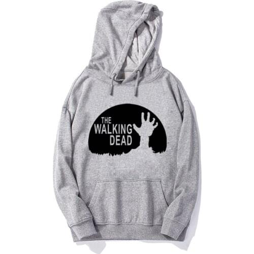 The Walking Dead Hoodies Men Cotton Hooded Sweatshirt Winter Autumn Fleece Warm Winter Fashion Streetwear Hip Hop Hoodie