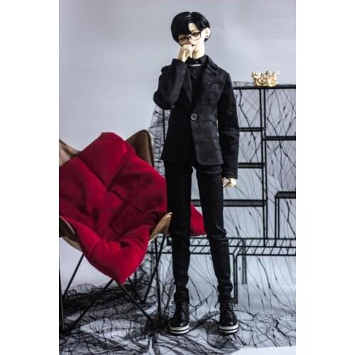 [wamami] Black Coat Pants/Trousers Suit 1/3 1/4 SD17 Male BJD Dolls Dollfie Outfits