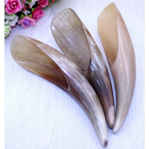 Natural yak horn scraping plate guasha tube facial back foot body acupuncture slim beauty salon rib stick face meridia scraper