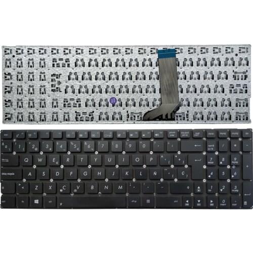 New Spanish/SP laptop Keyboard for ASUS X556 X556U X556UA X556UB X556UF X556UJ X556UQ X556UR X556UV R558UA R558 black no frame