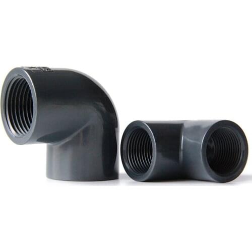 Gogo PVC plastic pipe female thread 90 degree elbow right angle elbow chemical water supply PVC pipe
