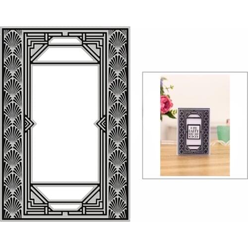 New Sector Edge Window Frame Craft Embossing Mold 2021 Metal Cutting Dies for DIY Decor Scrapbooking Album Card Making No Stamps