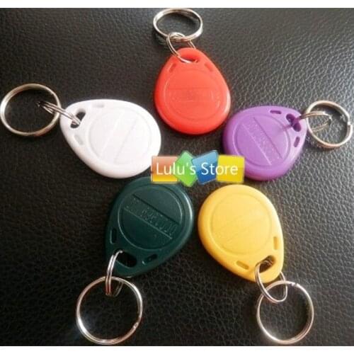 125Khz EM4100 RFID Cards Control Access Token Tags Keyring Proximity ID Card keyfobs Keychain