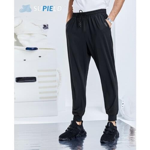 Xiaomi SUPIELD Ice Feeling Sweatpants Men Summer Trousers Sun Protection Anti Mosquito Jogging Fitness Gym Workout Sport Pants