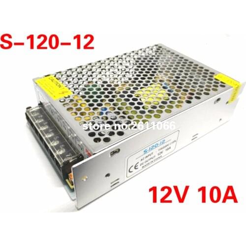12V 10A 120W 110V-220V Lighting Transformer,High quality LED driver for LED strip power supply,power adapter,Free shipping
