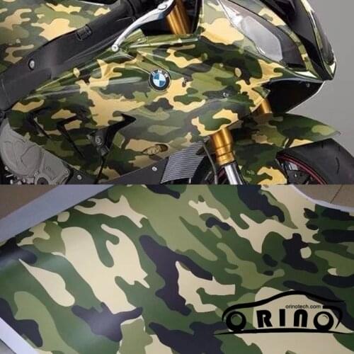 ORINO Army Military Green Camo Film Vinyl With Air Bubble Free Motorcycle Car Wrap Adhesive PVC Camouflage Vinyl Wrap Sticker