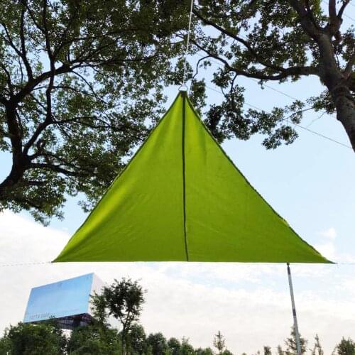 Triangle Shape Awning Waterproof Tarp UV Protection Outdoor Garden Patio Shelter Awning Sunshade Canopy Beach Sun Shelter