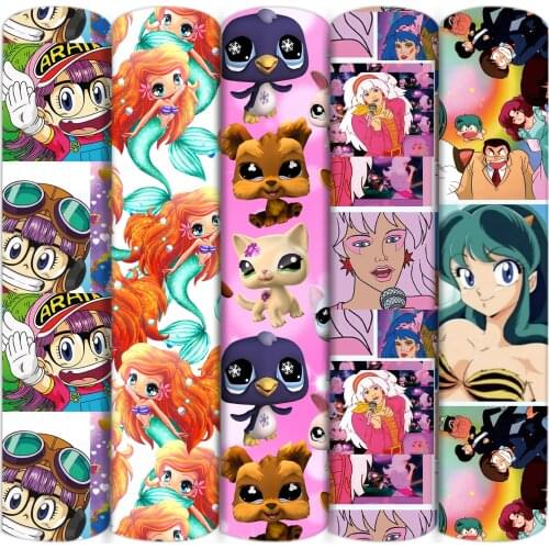Japanese Cartoon Girls MermaidPolyester Cotton Fabric Patchwork Sewing Kid Home Textile Cloth Quilting Dress Curtain,1Yc17064