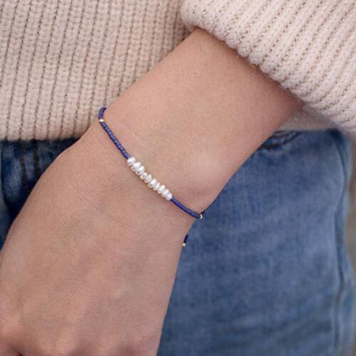 Natural Pearl Charm Bracelet Bangle Women Crystal Shell DelicaBeads Bracelet Wholesale Freshwater Vintage MIYUKI Jewelry Pulsera