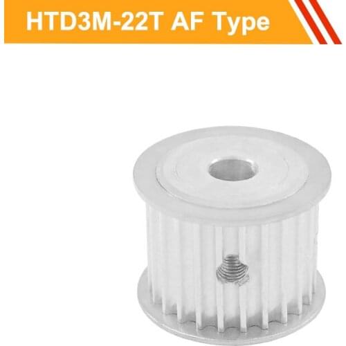 3M 22T Toothed Pulley Wheel HTD3M Type Timing Pulley 11mm/16mm Belt Width 5/6/6.35/8/10mm Bore Gear Belt Pulley for 3D Printer