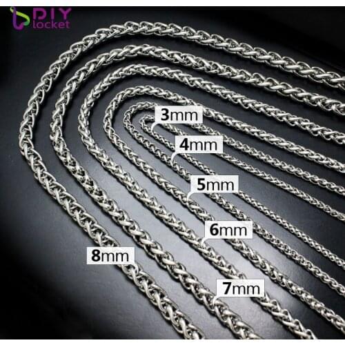 1pc! High Quality 316 Stainless Steel Chains Necklace DIY Jewelry LSCH10