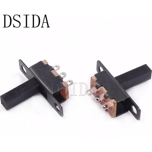 10PC SS12F15G8 Toggle Switch SPDT Slide Switch for Small DIY Power Electronic 3PIN 1P2T Slide Switch Handle high 8mm