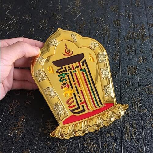 2PCS Wholesale Buddhist supplies Buddhism Home Car bless Safety Good luck Exorcise evil spirits Kalachakra Wall sticker talisman