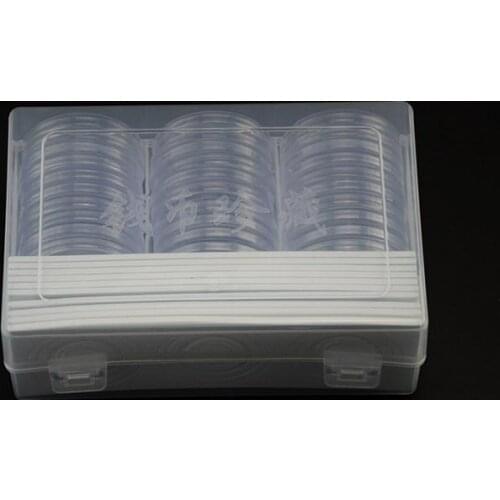 70sets 30pcs/set Plastic Clear Coin Storage Box Round Boxed Coin Holder 17/20.5/25/27/30/32/40mm/46mm Coin Capsule Collection