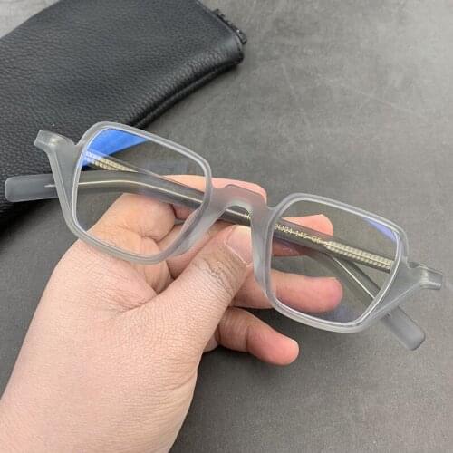 Acetate Glasses Frame Men Women Vintage Small Square Glasses Optical Myopia Prescription Eyeglasses Frames Clear Eyewear Oculos