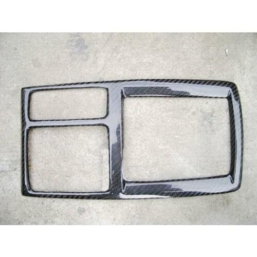 Car-styling Carbon Fiber Gear Surround Glossy Finish Inner Gearbox Cover Trim Fibre Body Kit For Mitsubishi Evolution X EVO 10