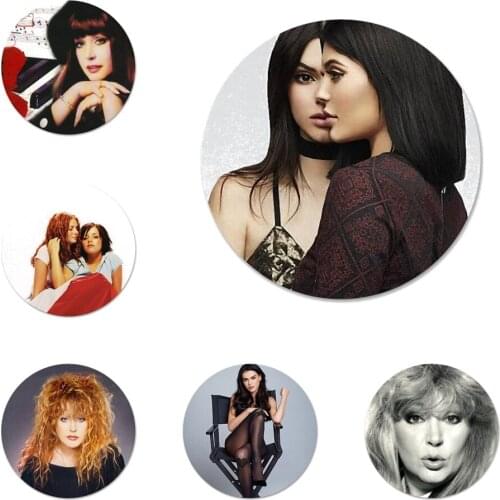 Alla Pugacheva Nyusha Kris Jenner Brooch Pin Cosplay Badge Accessories For Clothes Backpack Decoration Gift