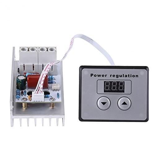 AC 220V 10000W SCR Digital Control Electronic Voltage Regulator Speed Control Dimmer Thermostat + Digital Meters Power Supply