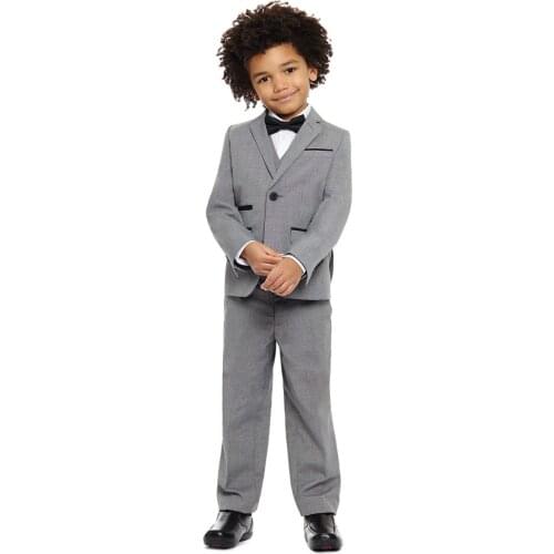 India Children suits for party occasion customized boy suits set (Jacket+Pants+Shirt+vest+ tie) kids blazers jackets boy