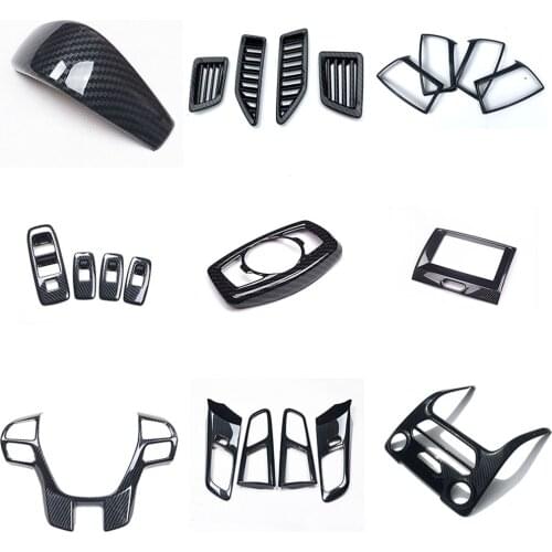 Carbon fiber color car interior panel cover kit fit for 2015 2016 2017 2018 2019 Ford ranger Everest Endeavor accessories